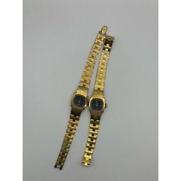 Vintage Timex Great Britian 18mm Manual Wind Watch Gold Plated set 2 main image 7
